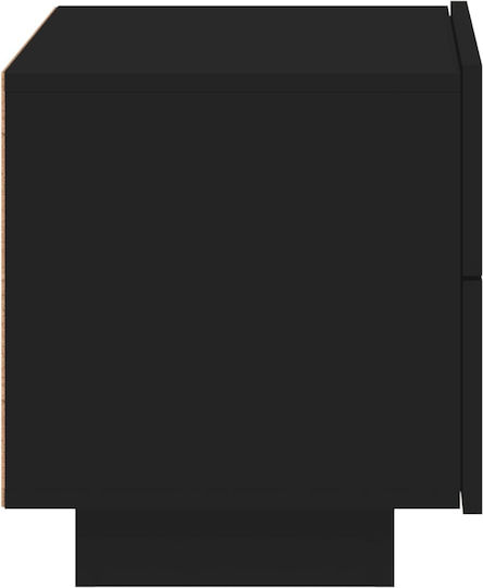Nachttisch Schwarz 70x36x40.5cm