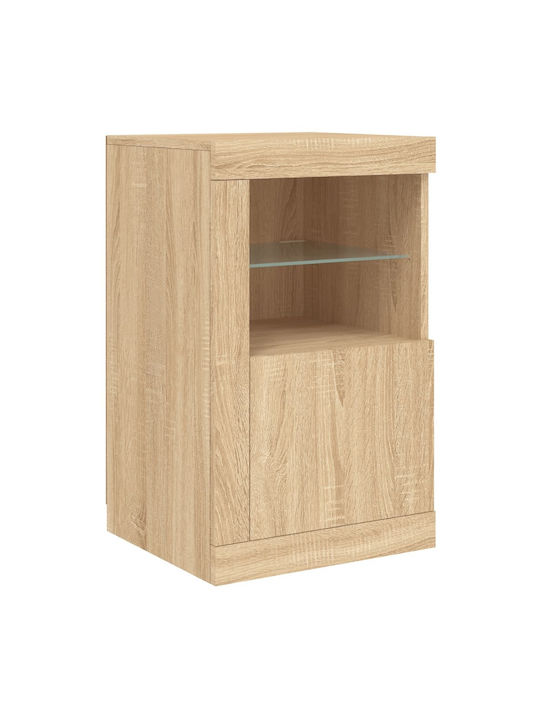 Rectangular Side Table Wooden Beige 2 Pieces W37xD41xH67 cm