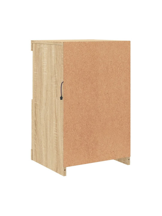 Rectangular Side Table Wooden Beige 2 Pieces W37xD41xH67 cm
