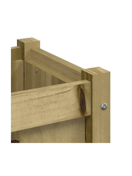vidaXL Planter Box Wooden Brown 60x31x31cm.