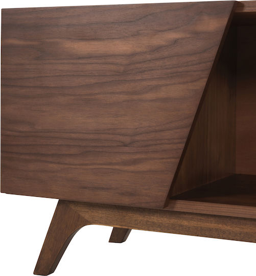 Suport TV din Lemn Hudson Walnut & Dark Grey L180xW40xH50cm