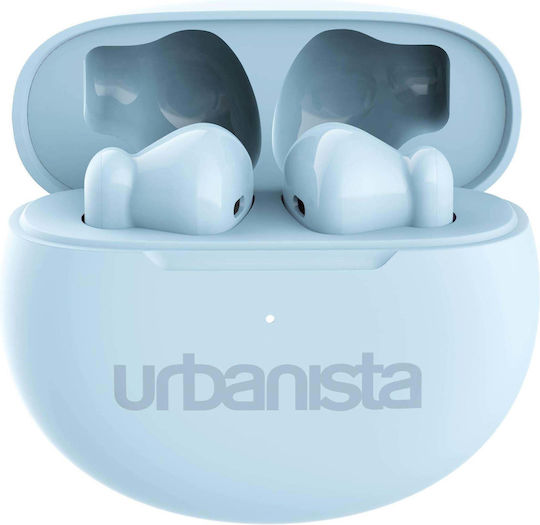 Urbanista Austin Слушалка за ухо Bluetooth хендсфри Слушалки с Устойчивост на Пот и Кутийка за Зареждане Skylight Blue