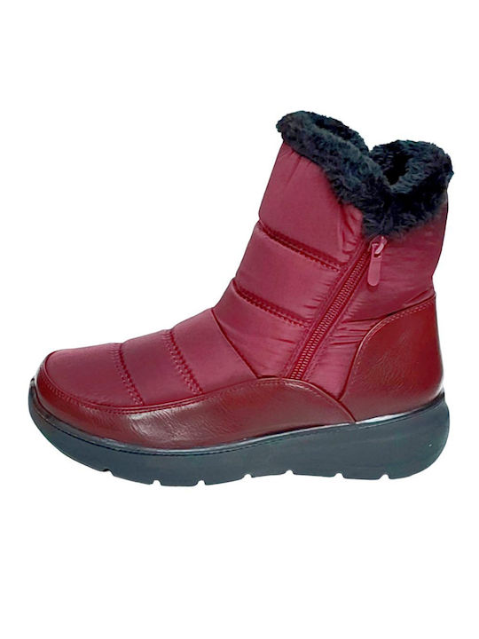 Anatomic Help Women's Ankle Boots Platform Burgundy