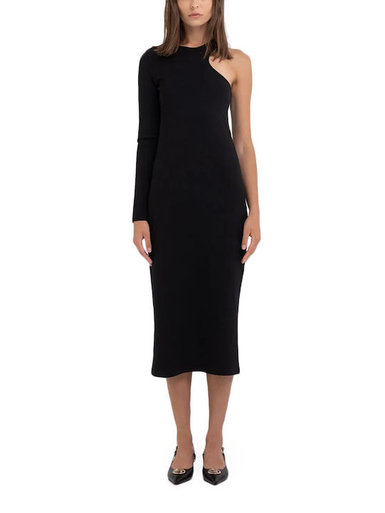 Replay Midi Dress Black