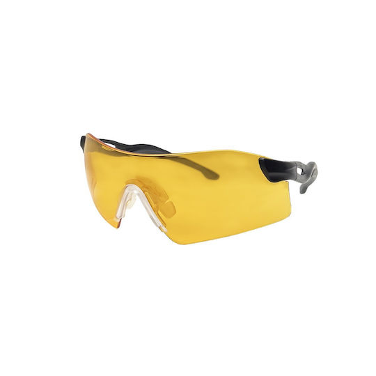 Asg Shooting Glasses Set of 4 Lenses with Anti-Glare Protection Black