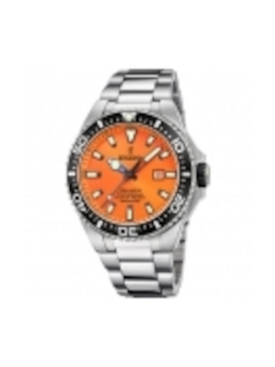Festina Diver Watch Battery with Silver Metal Bracelet