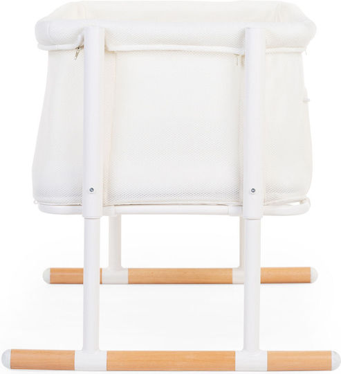 Childhome Люлка Evolux с Матрак и Странично Отваряне Natural White