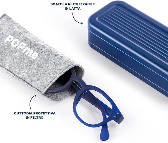 PopMe Ochelari De Citit +3.00 Albastru Ocean