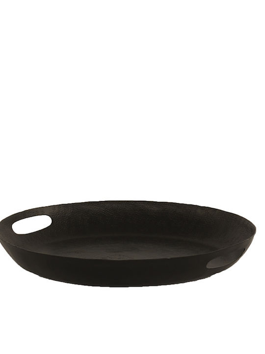 InTheBox Tavă Decorativă Aluminiu Dahlia Rotundă 40x40x5.5cm 1buc