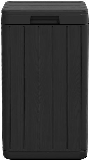 vidaXL Plastic Waste Bin 80lt Gray