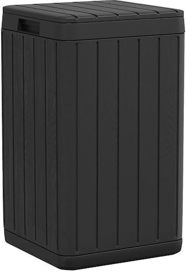 vidaXL Plastic Waste Bin 80lt Gray