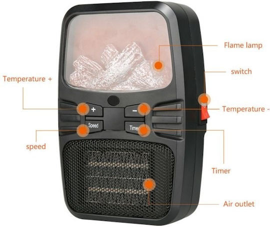 Fan Heater Room Floor 1000W