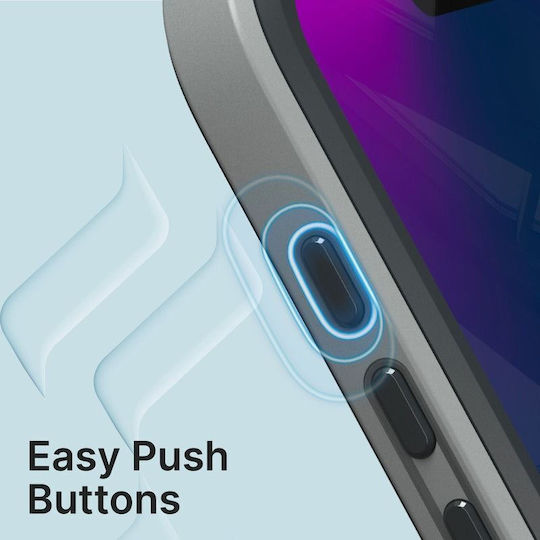 Catalyst Total Protection Back Cover Πλαστικό / Σιλικόνης 2mm Αδιάβροχο Γκρι (iPhone 15 Pro Max)