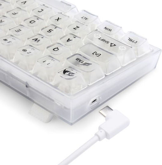 Redragon K617 FIZZ Gaming Mechanical Keyboard 60% with Custom Switches and RGB Lighting (English US) White CT