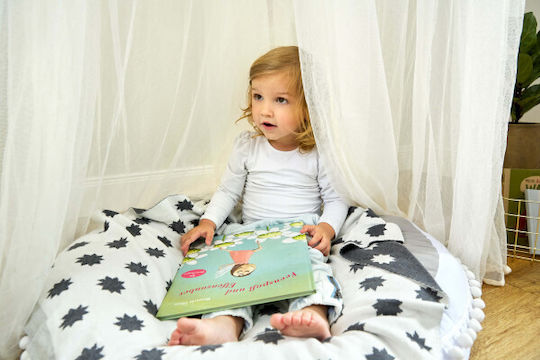 Laessig Decke Wickeltücher für Kinderzimmer Gestrickt Weiß White 80x100cm