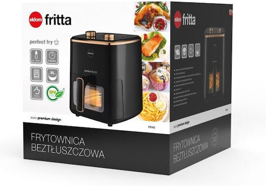Eldom Heißluftfritteuse 5Es Schwarz FR40