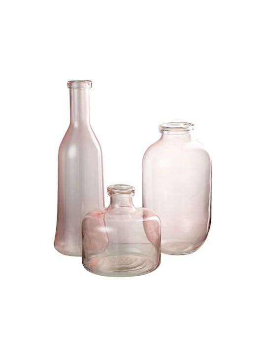 Decorative Vase Glass Pink 35x35cm 1pcs