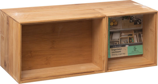 5Five Wooden Storage Box with Lid Beige 3pcs