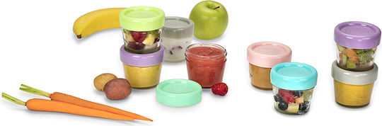 Melii Set Glas Mittagsboxen Mehrfarbig Mit Fächern 59ml 12 Stück