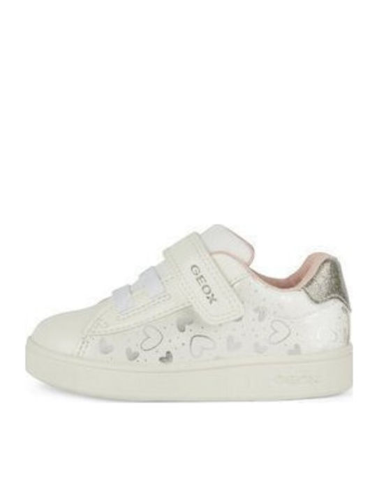 B Eclyper Παιδικά Sneakers Ανατομικά με Σκρατς Λευκά
