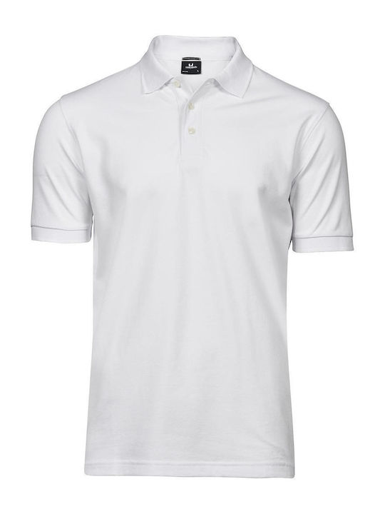 Tee Jays Luxury Stretch Men's Short Sleeve Promotional Blouse White