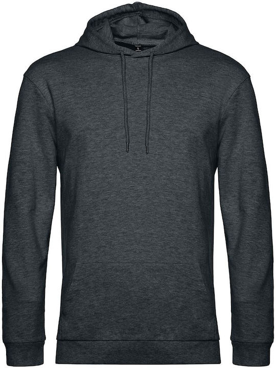 B&C Werbe-Hoodie Heather Asphalt