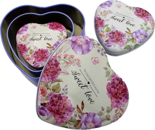 Metallic Decorative Boxes Set 3pcs Metallic Decorative Boxes Set 3pcs