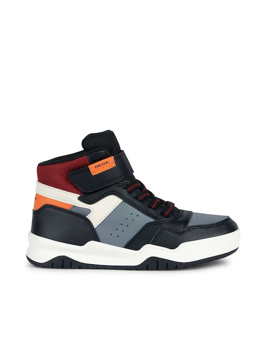 Geox Kinder-Sneaker Hoch J Perth Anatomisch Schwarz