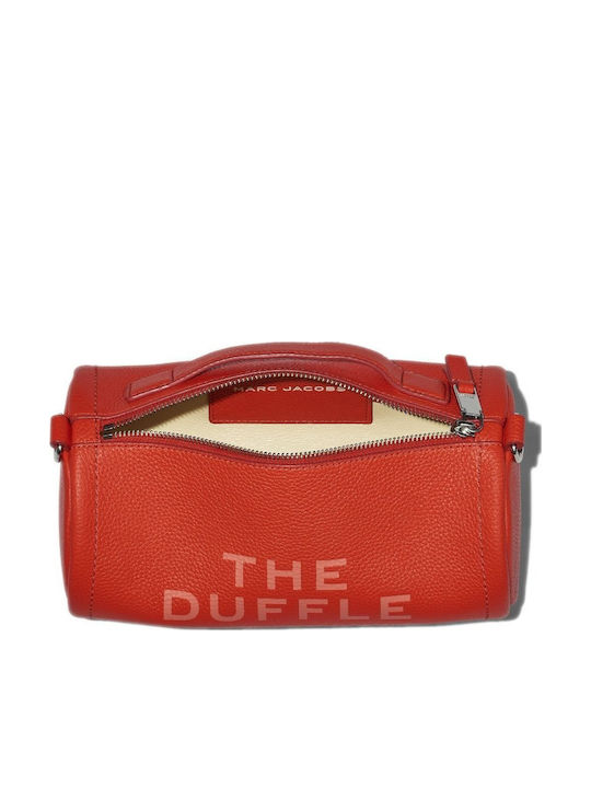 Duffle Δερμάτινη Γυναικεία Τσάντα Χιαστί Πορτοκαλί
