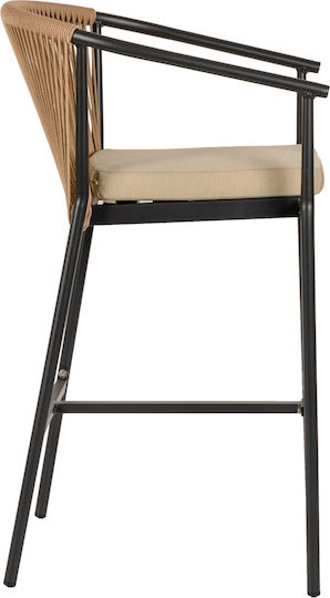 Σκαμπό Μπαρ Rattan Mandraka Μαύρο/Φυσικό 56x63x108cm Σκαμπό Μπαρ Rattan Mandraka Μαύρο/Φυσικό 56x63x108cm
