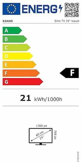 Kiano Television 23.5" HD Ready LED SlimTV (2022)