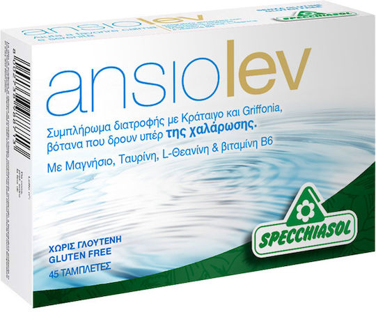 Specchiasol Ansiolev Supplement for Stress 45 Tablets