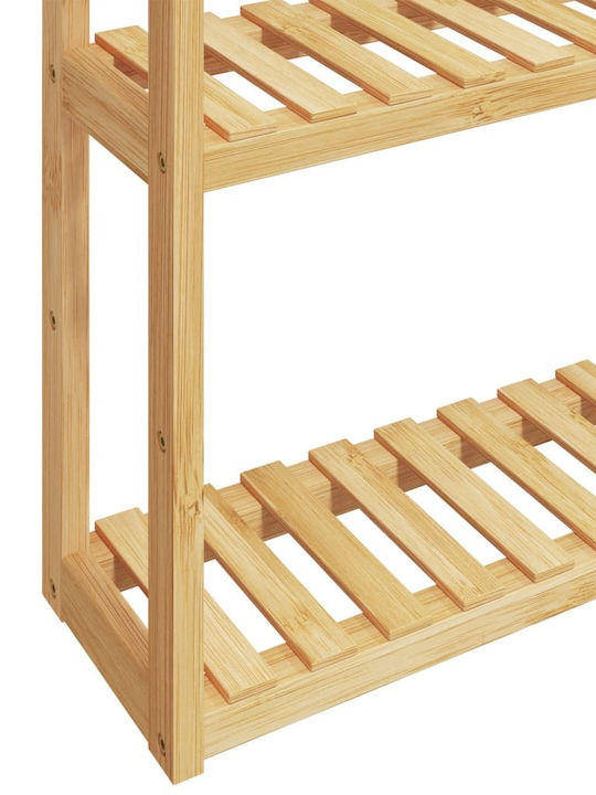 vidaXL Rafturi de baie Raft Baie Lemn 60x15x54cm Albastră