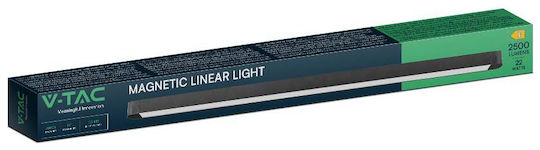 V-TAC LED Kommerzielle lineare Beleuchtung Leuchte Decke 22W Warmes Weiß IP20 B61.5xT2.6xH2.4cm