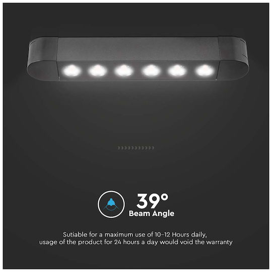 V-TAC LED Lumina liniară Lumină Plafon 5W Alb natural IP20 L16xL2.6xÎ2.4cm