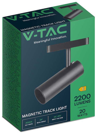 V-TAC LED Γραμμικό Φωτιστικό Οροφής 20W Θερμό Λευκό IP20