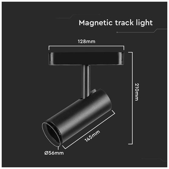 V-TAC LED Γραμμικό Φωτιστικό Οροφής 20W Θερμό Λευκό IP20