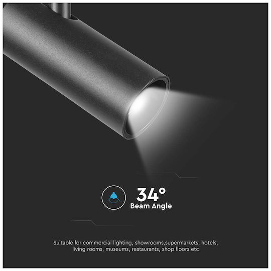 V-TAC LED Γραμμικό Φωτιστικό Οροφής 20W Ψυχρό Λευκό IP20 Μ21xΒ12.8xΥ5.6εκ.