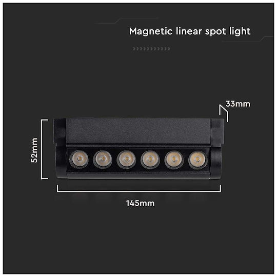 V-TAC Commercial Linear LED Ceiling Light 5W Natural White IP20 L14.5xD5.2xH3.3cm