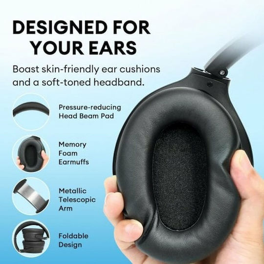 Edifier WH700NB Wireless Bluetooth Over Ear Headphones with 68 Hours Playing Time and Quick Charge Black