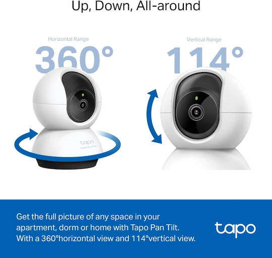 TP-LINK Tapo C220 v1 IP Surveillance Camera Wi-Fi Full HD+ 4MP with Two-Way Communication and Lens 4mm