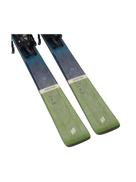 K2 Disruption 78 Carbon Bărbați Clăpari Ski în Culoare Albastru cu Legături