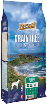 Prince Premium Grain Free 2kg Trockenfutter ohne Getreide für Welpen kleiner Rassen mit Huhn und Fisch