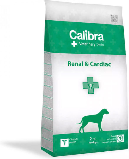 Calibra Vet Dog Renal & Cardiac 2kg Dry Food for Dogs Diet with Rice, Salmon, Liver, Tuna, Chicken and Apple