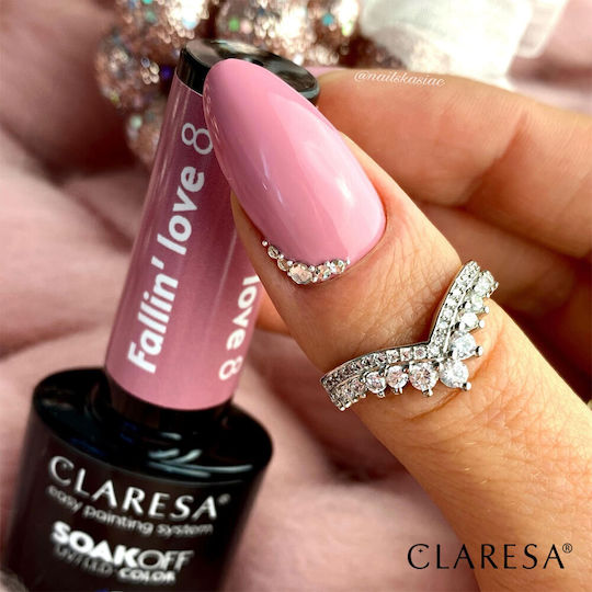 Claresa Fallin"love Ημιμόνιμο Βερνίκι Νυχιών Fallin' Love 8 5ml