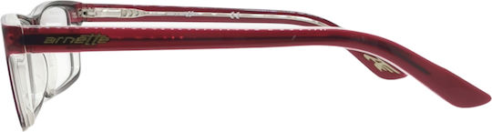 Arnette Acetate Prescription Eyeglass Frame Burgundy AN7060 1131