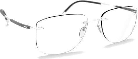 Silhouette Herren Metallisches Brillengestell Silber 5540 JF 7110