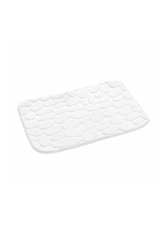 U10 Thizy Rutschfest Badematte Mikrofaser Rechteckig 1801975 White 50x80cm