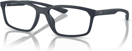 Armani Exchange Plastic Eyeglass Frame Blue AX3108U 8181