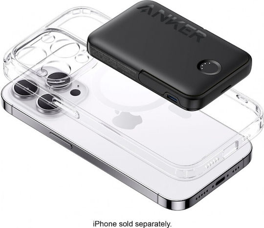 Anker PowerCore MagGo 322 MagSafe 5000mAh με Θύρα USB-C Μαύρο